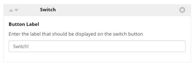 questionnaire widget switch button