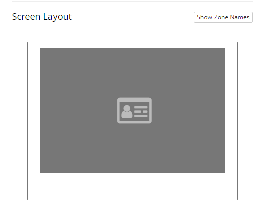 A screenshot of the Screen Calibration Zone icon in the Task Builder.