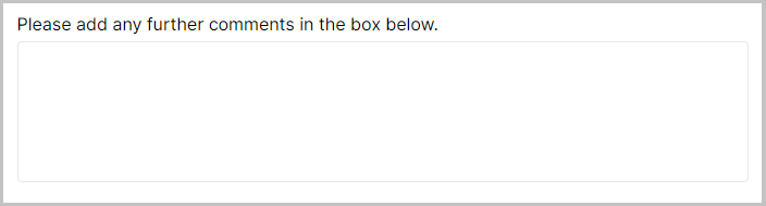 Screenshot of a Comment Box